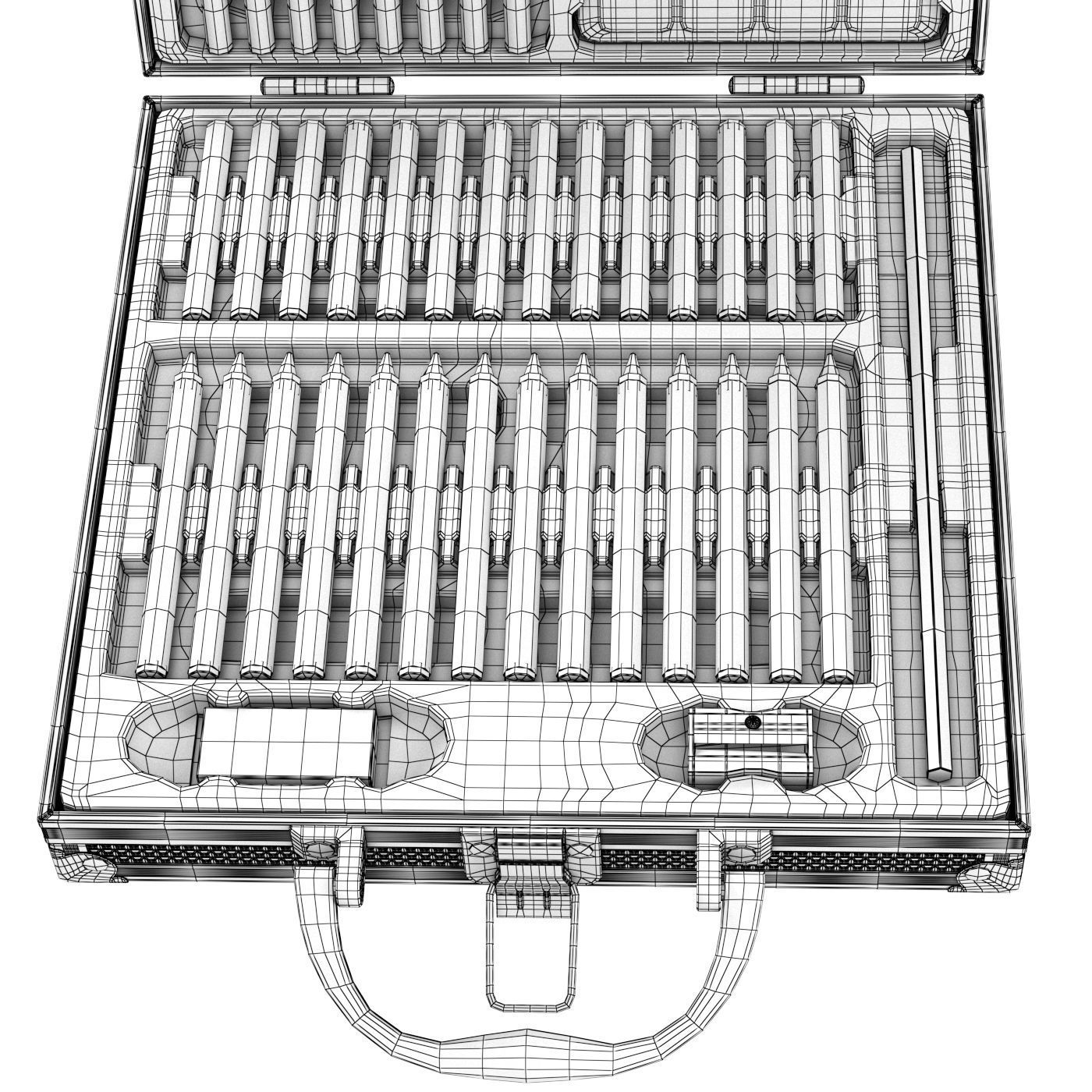 Artists Suitcase Gift Set 3D model_6