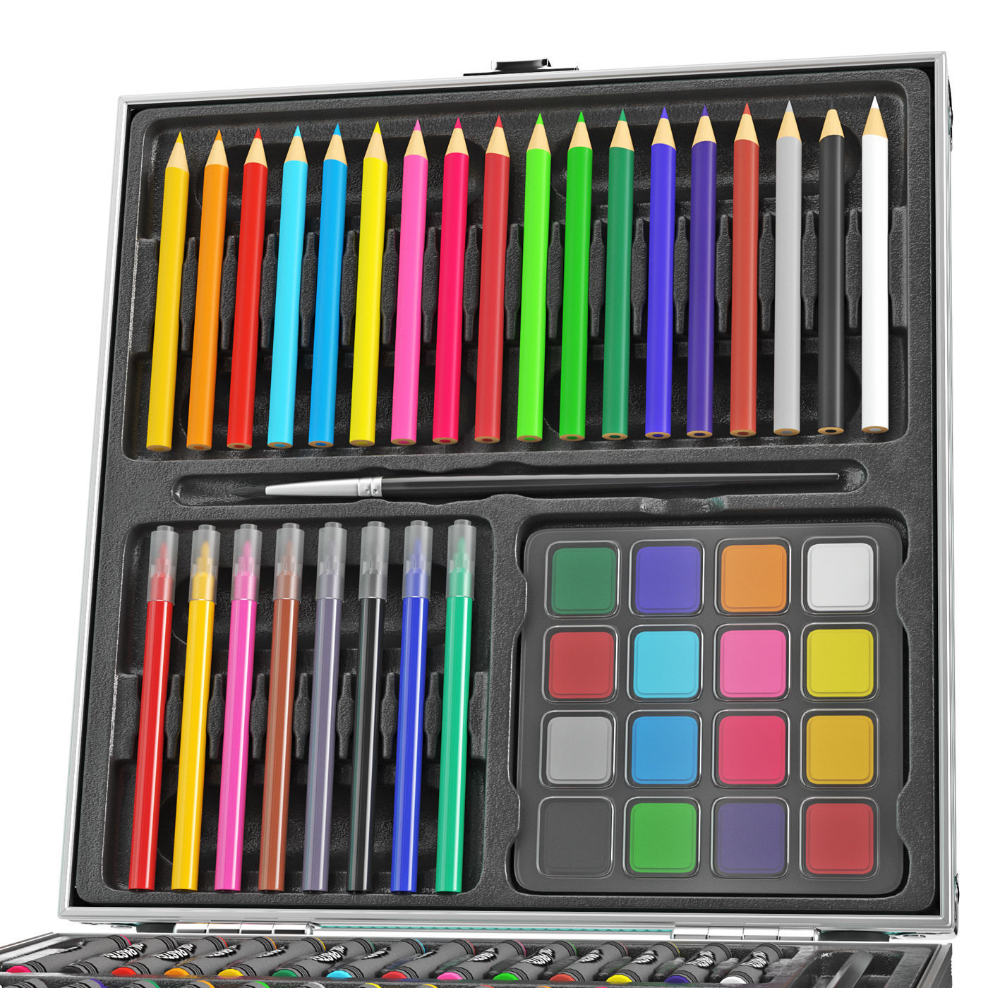 Artists Suitcase Gift Set 3D model_1