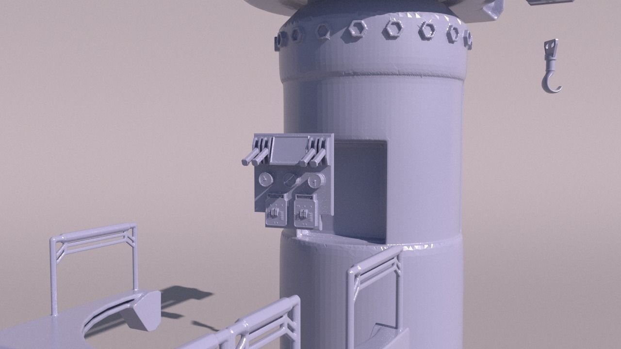 Sci-fi crane for 3Dprint 3D print model_5