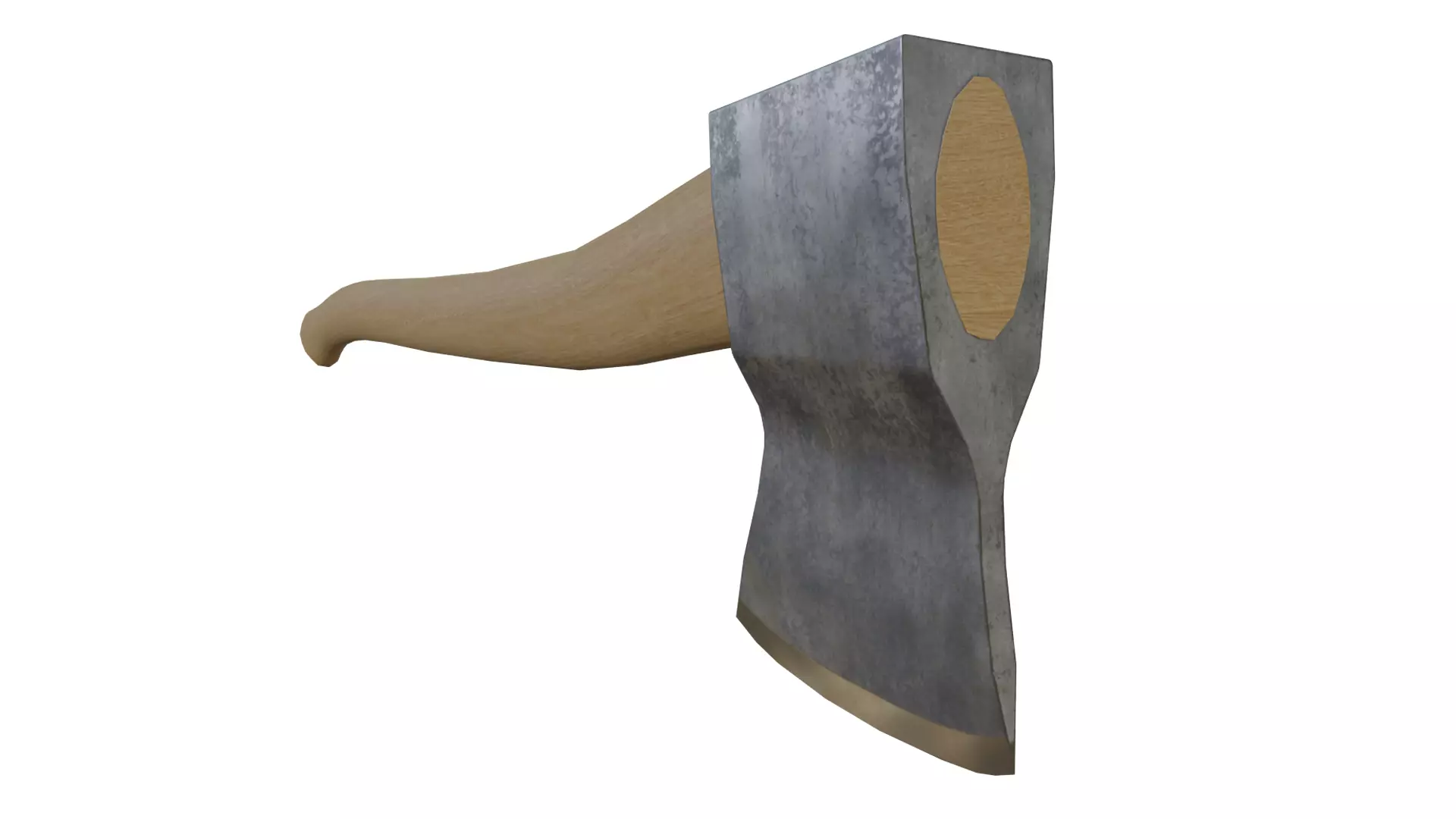3D model Wooden Hatchet Axe Free low-poly 3D model