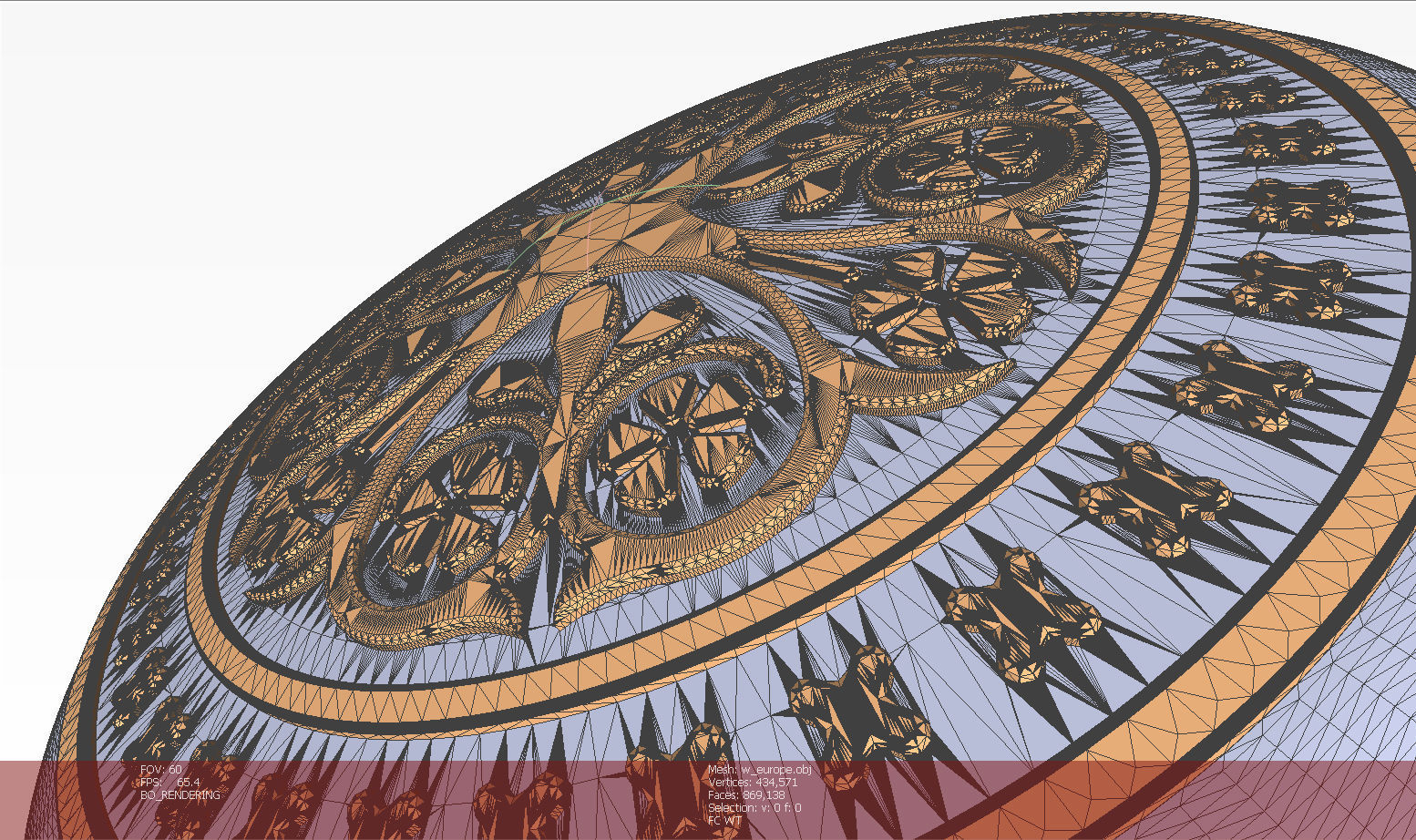 Chips Backgammon Checkers Europe pattern medieval style  3D print model_11