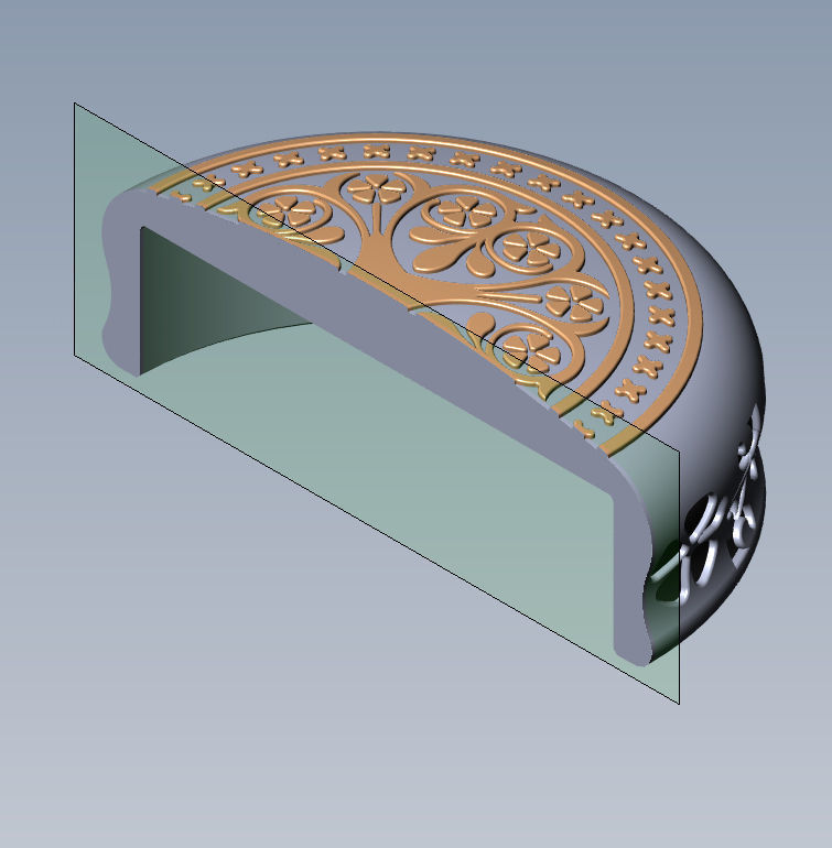 Chips Backgammon Checkers Europe pattern medieval style  3D print model_8