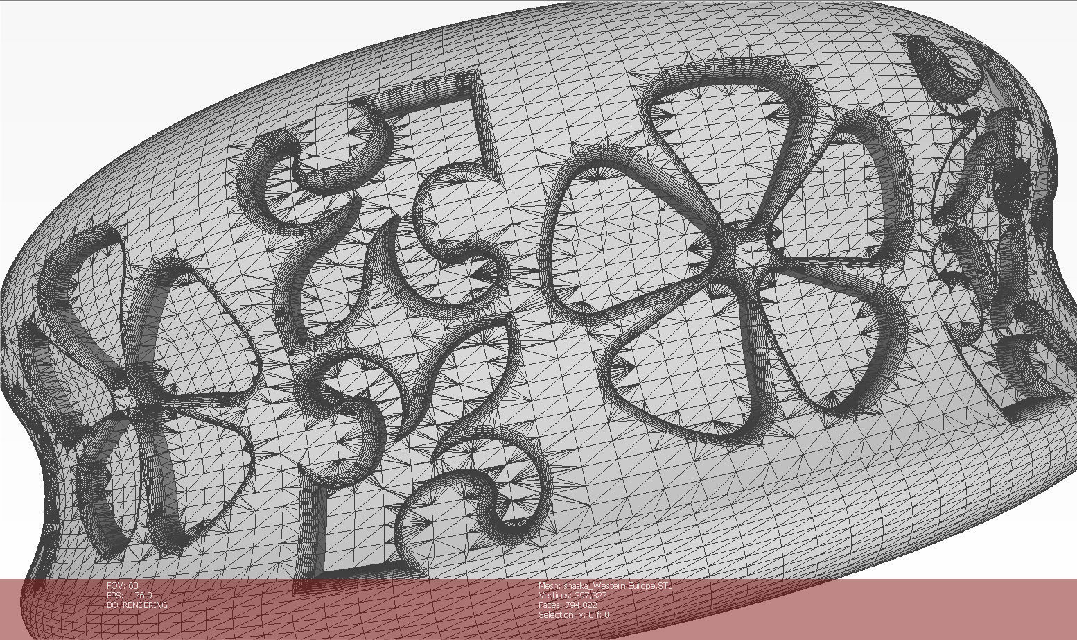 Chips Backgammon Checkers Europe pattern medieval style  3D print model_13