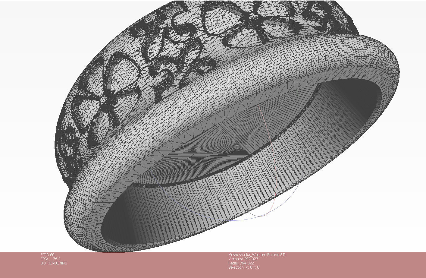 Chips Backgammon Checkers Europe pattern medieval style  3D print model_14