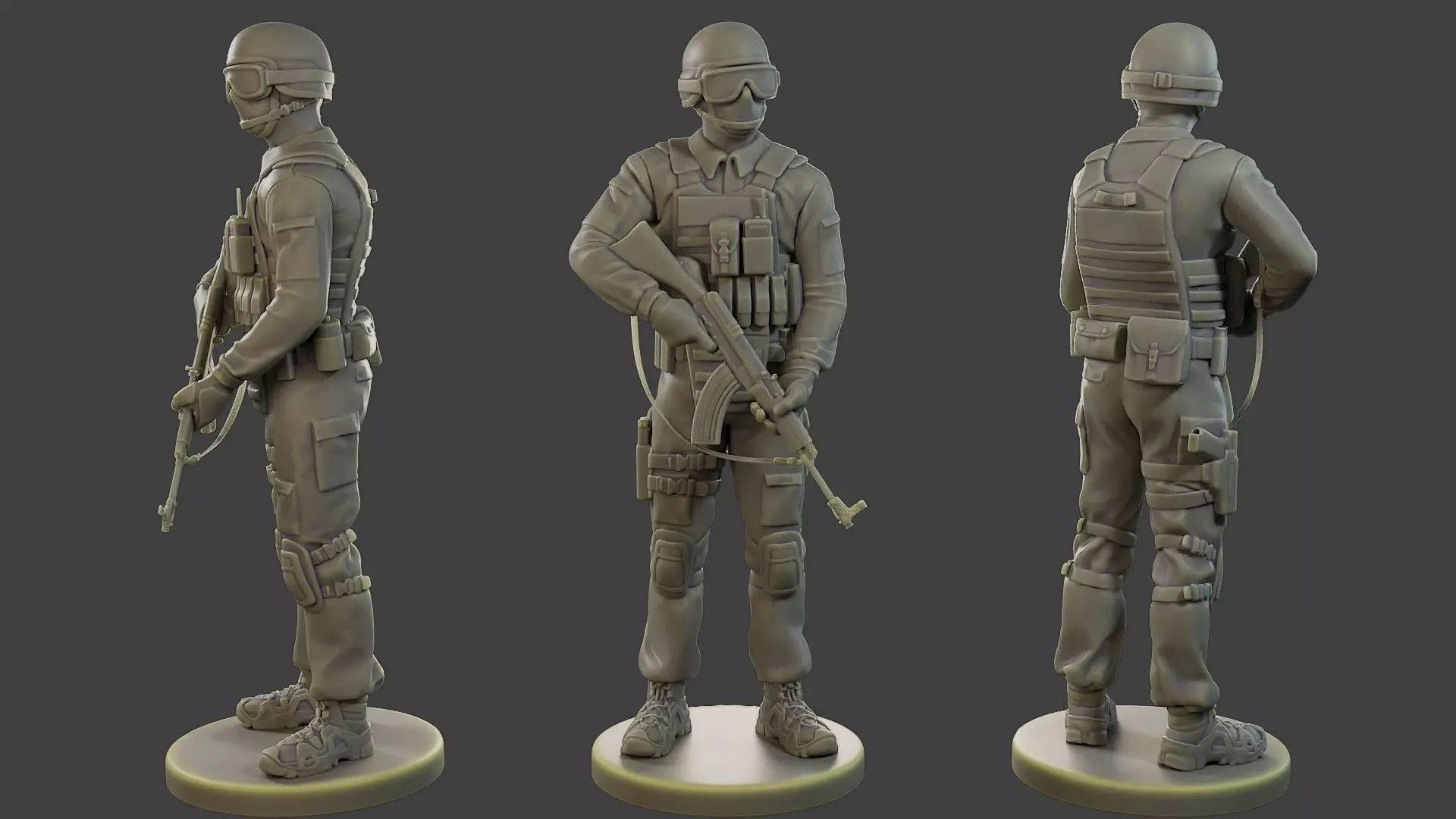 CzechSlovak Police Tactical Unit CPTU1 001 3D print model