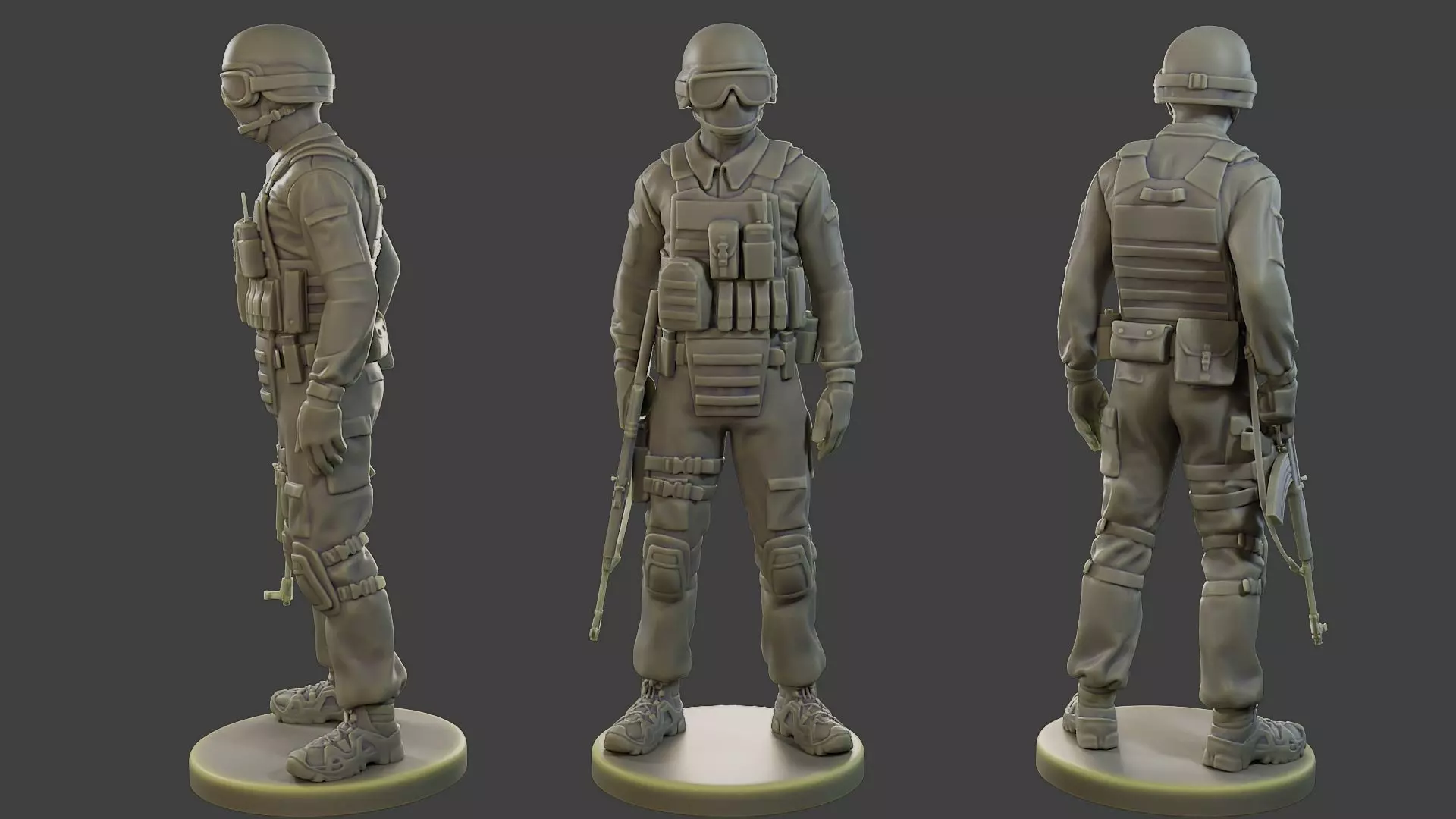 CzechSlovak Police Tactical Unit CPTU1 002 3D print model