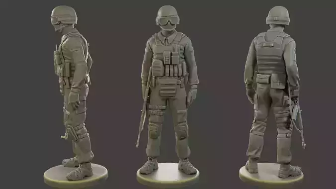 CzechSlovak Police Tactical Unit CPTU1 002 3D print model