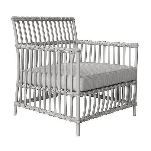 Caroline Lounge Chair 3D model 6