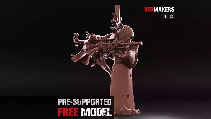 Sniper Assassin  Free 3D print model