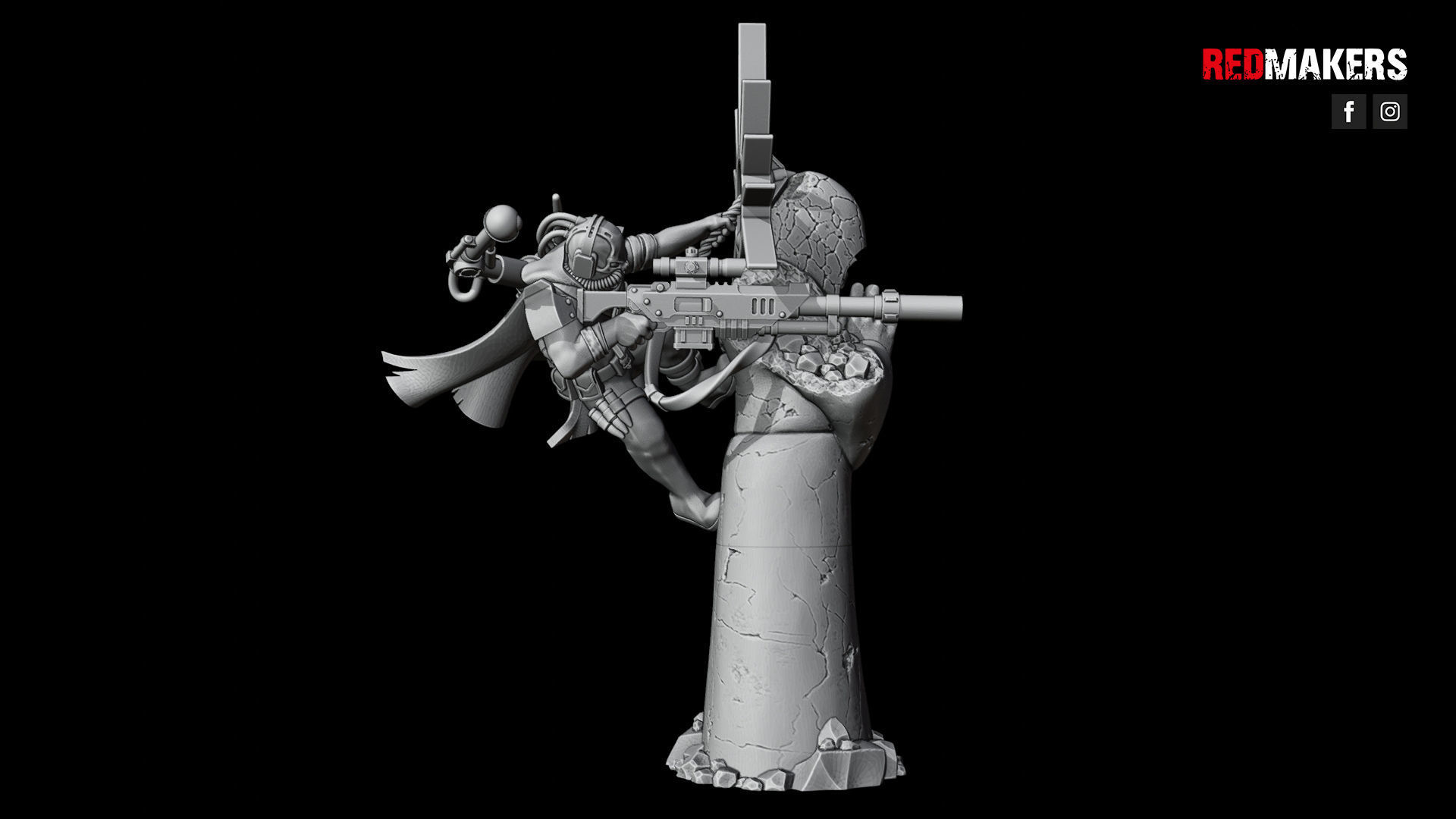 Sniper Assassin  Free 3D print model_8