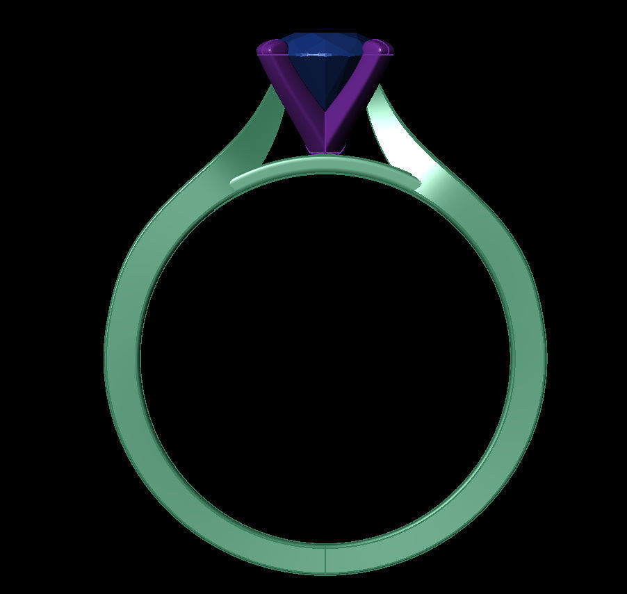 Round 0-75-CT Flat Profile Round Shank Width 2-6mm 3D print model_9