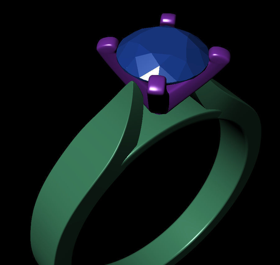 Round 0-75-CT Flat Profile Round Shank Width 2-6mm 3D print model_10