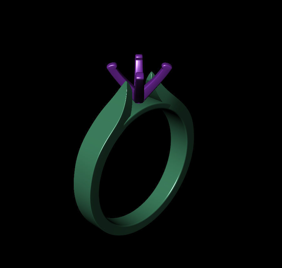 Round 0-75-CT Flat Profile Round Shank Width 2-6mm 3D print model_14