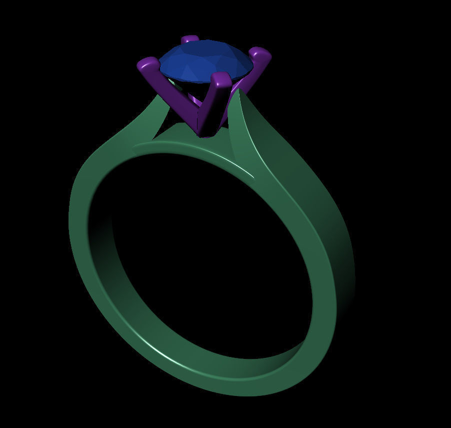 Round 0-75-CT Flat Profile Round Shank Width 2-6mm 3D print model_7