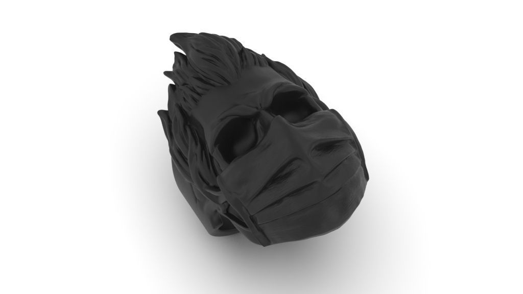 ring mask skull 3D print model_4