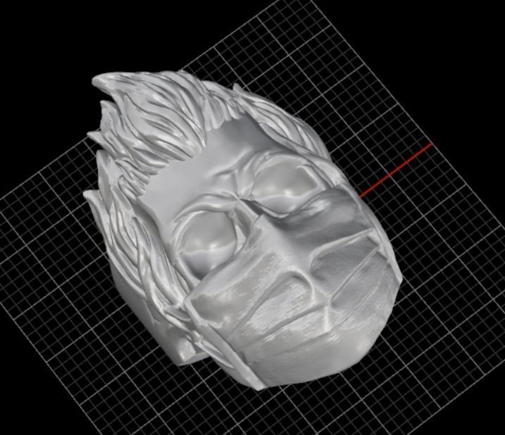 ring mask skull 3D print model_16