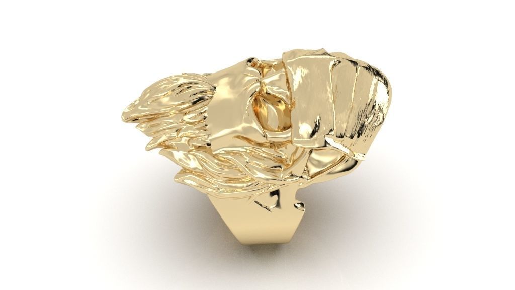 ring mask skull 3D print model_2