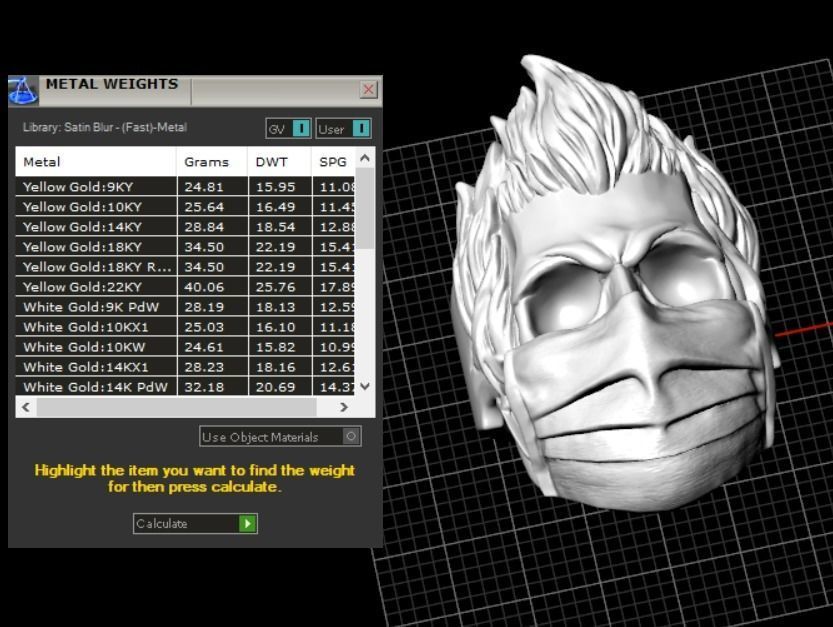 ring mask skull 3D print model_7