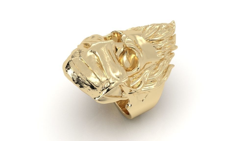 ring mask skull 3D print model_1