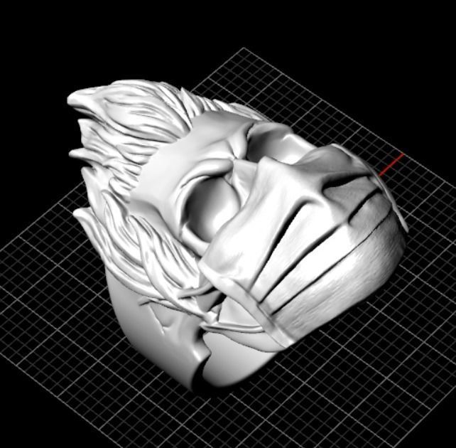 ring mask skull 3D print model_15