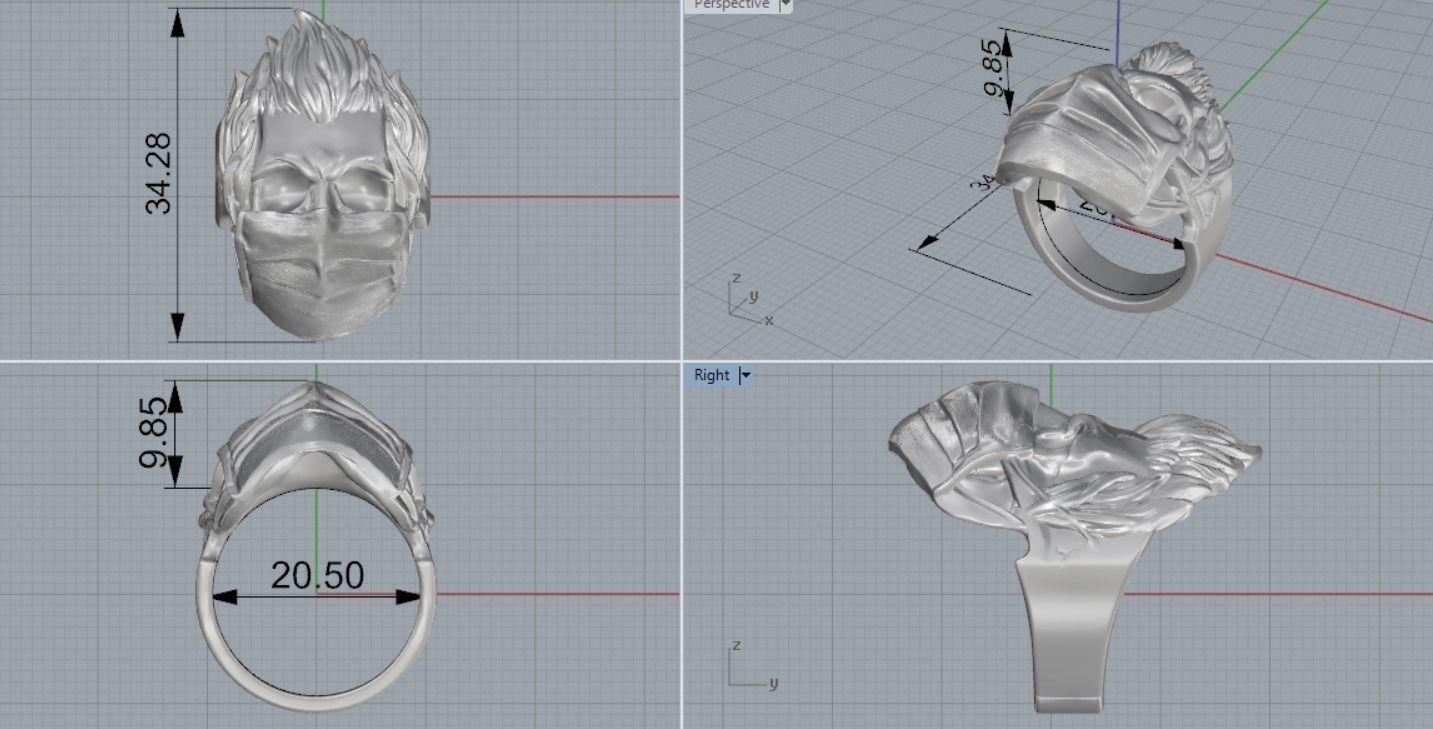 ring mask skull 3D print model_8