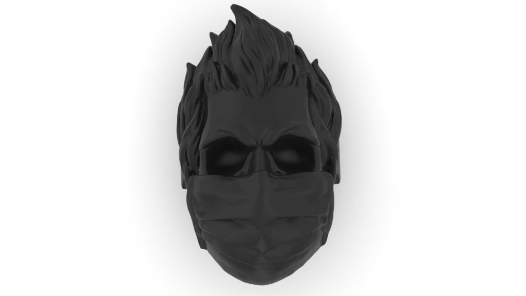 ring mask skull 3D print model_3