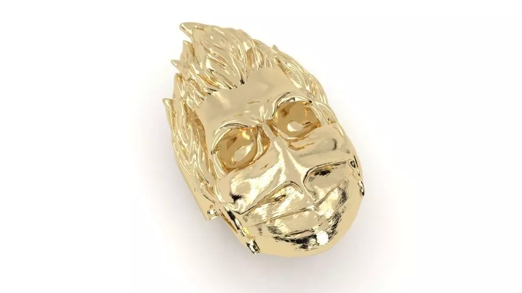 ring mask skull 3D print model_0