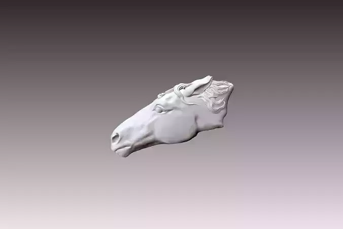 horse have money at once 3D model  sculpture