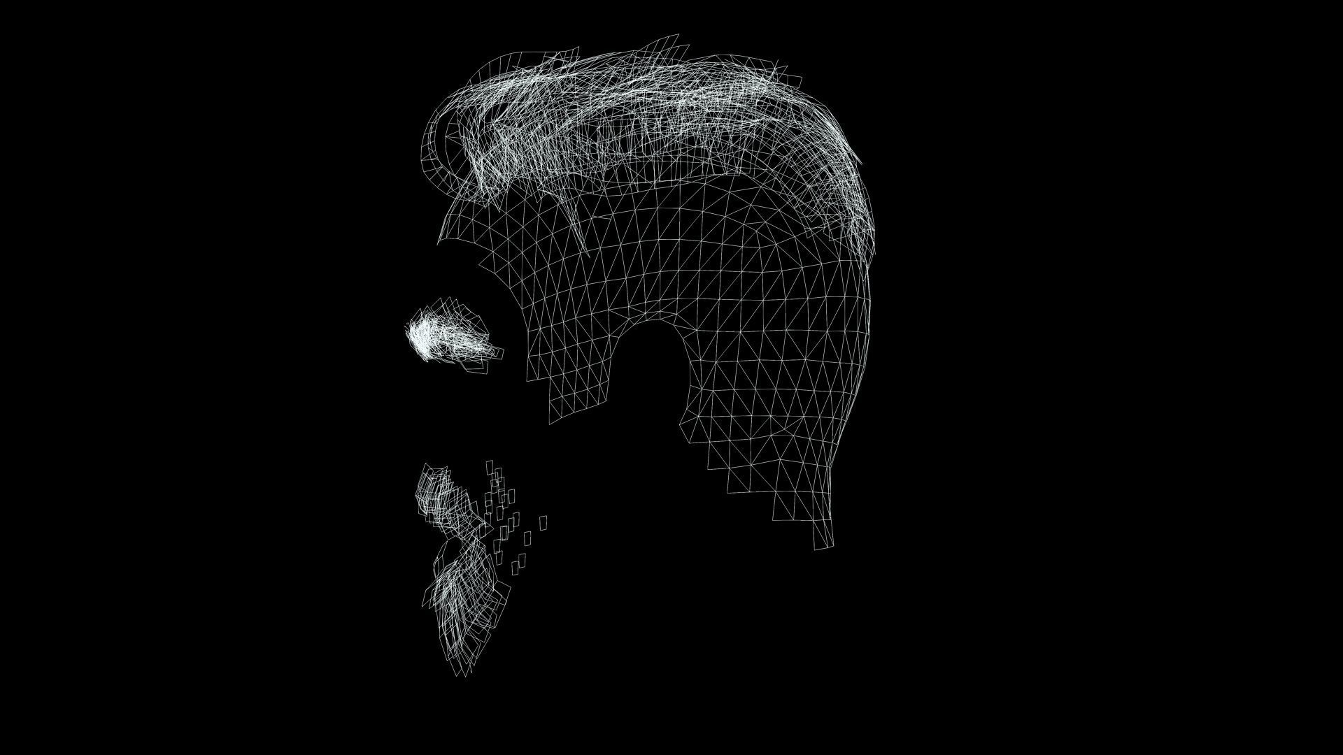 Realistic Male Hair - Undercut Style Low-poly 3D model_13