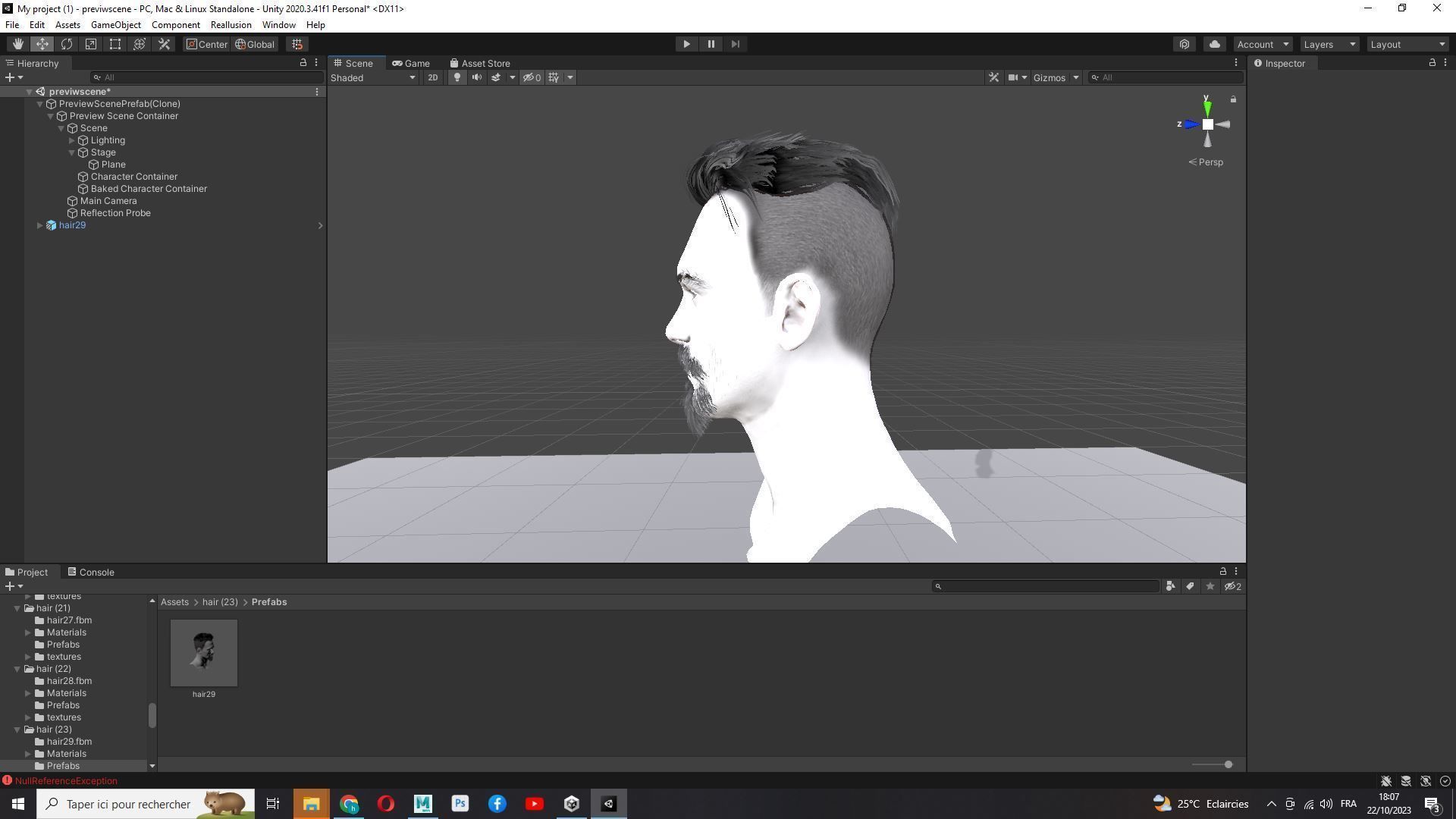 Realistic Male Hair - Undercut Style Low-poly 3D model_24