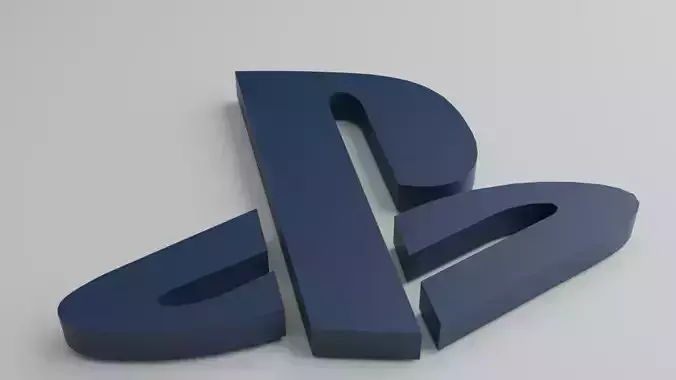 Plastation 3d logo model 
