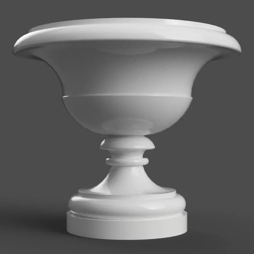 planter - candy dish - garden urn v1 3D print model_0