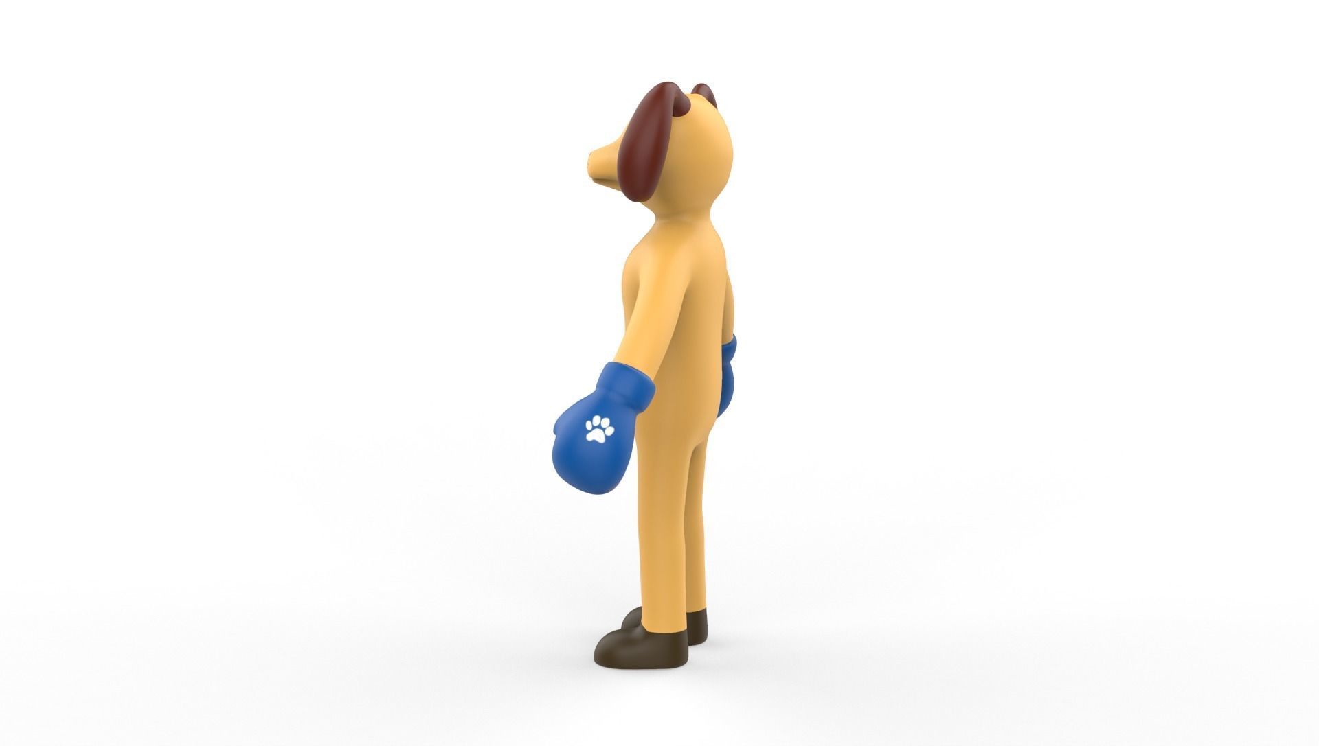 Boxing Dog Animal Animated  Low-poly 3D model_12