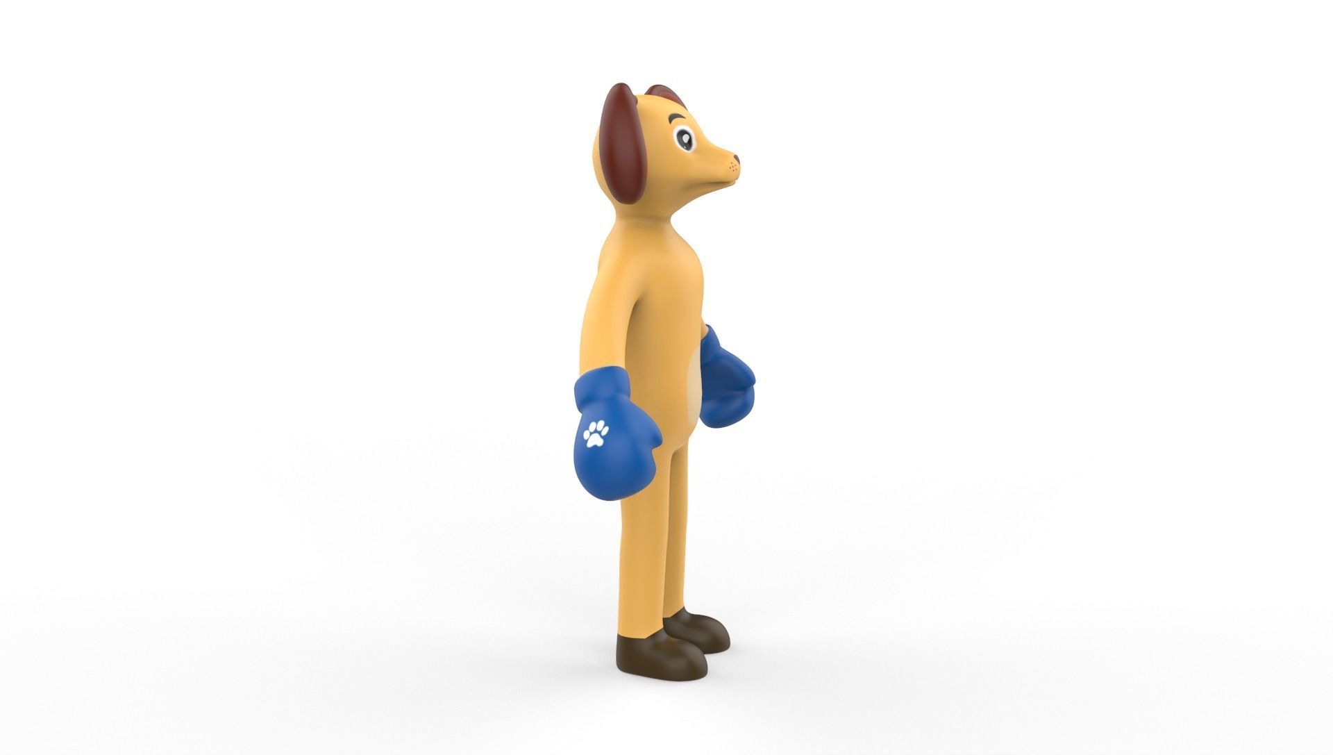 Boxing Dog Animal Animated  Low-poly 3D model_19