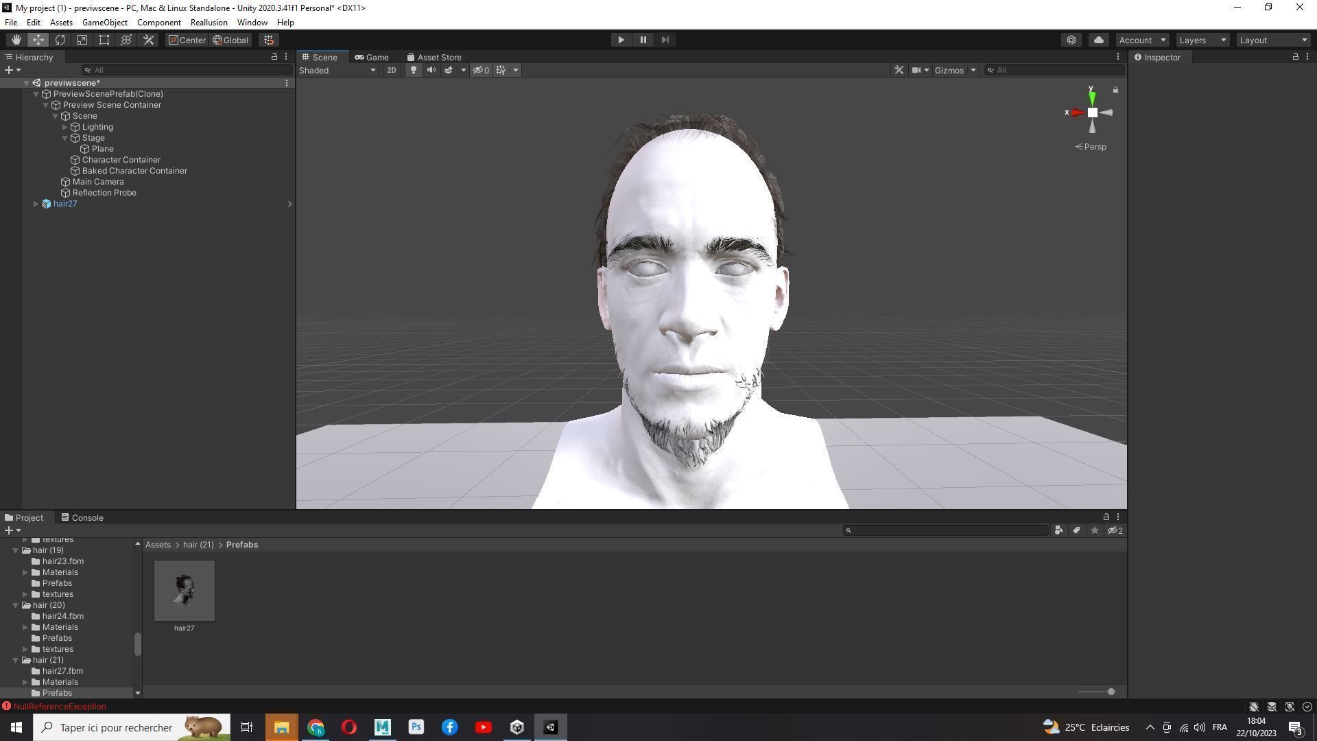 Bun Man - Asiatique Hair Low-Poly Low-poly 3D model_22