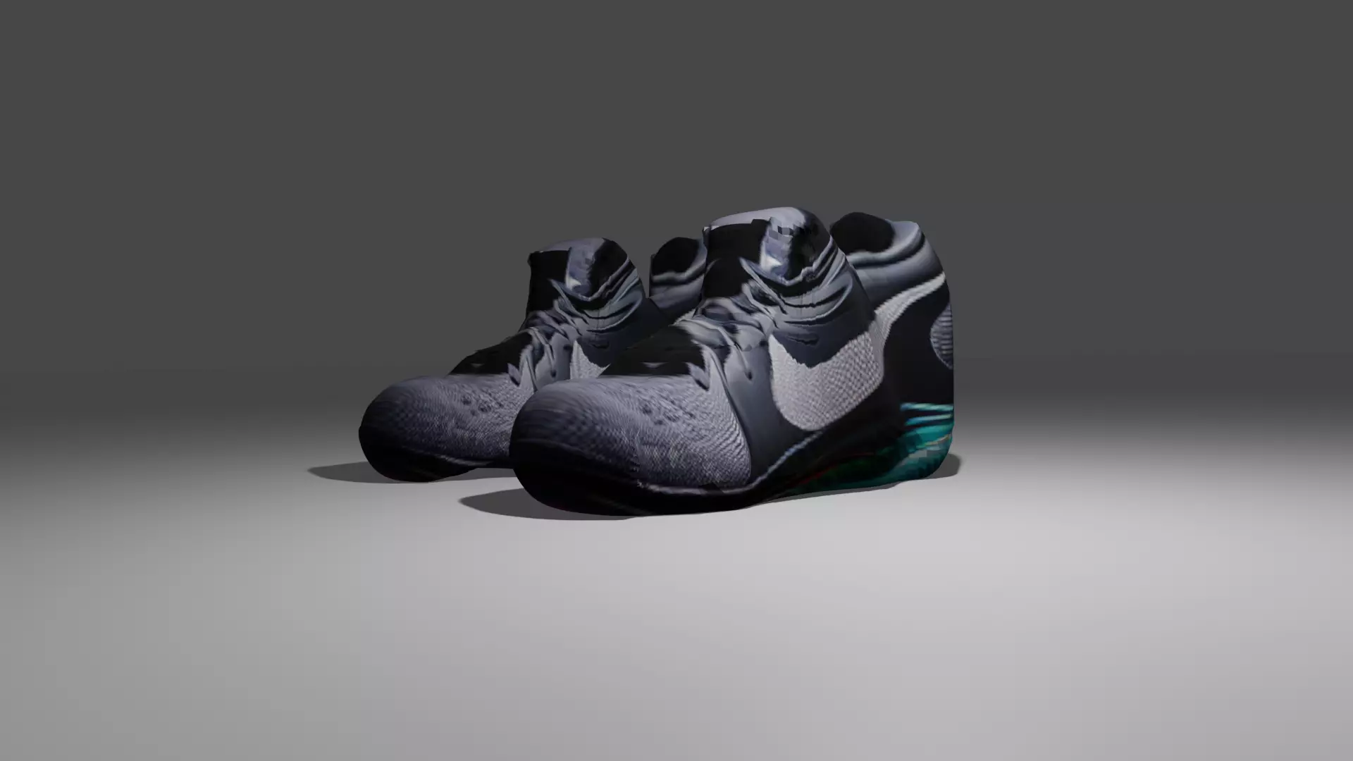 Grey Running Shoes Free low-poly 3D model