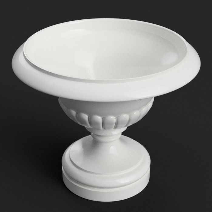 planter - candy dish - garden urn v2 3D print model_1