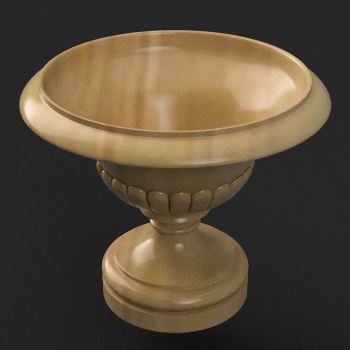 planter - candy dish - garden urn v2 3D print model_2