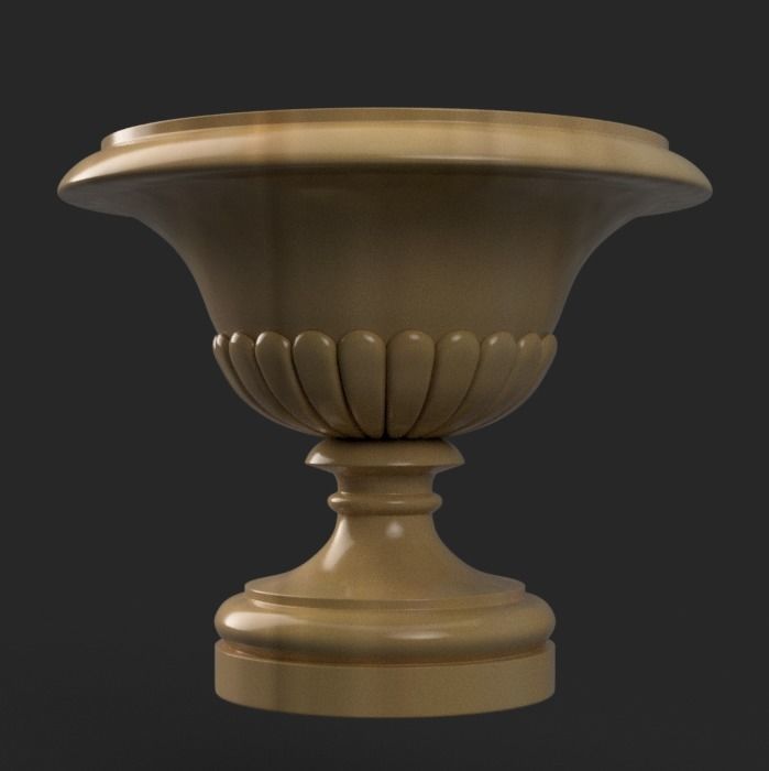 planter - candy dish - garden urn v2 3D print model_3