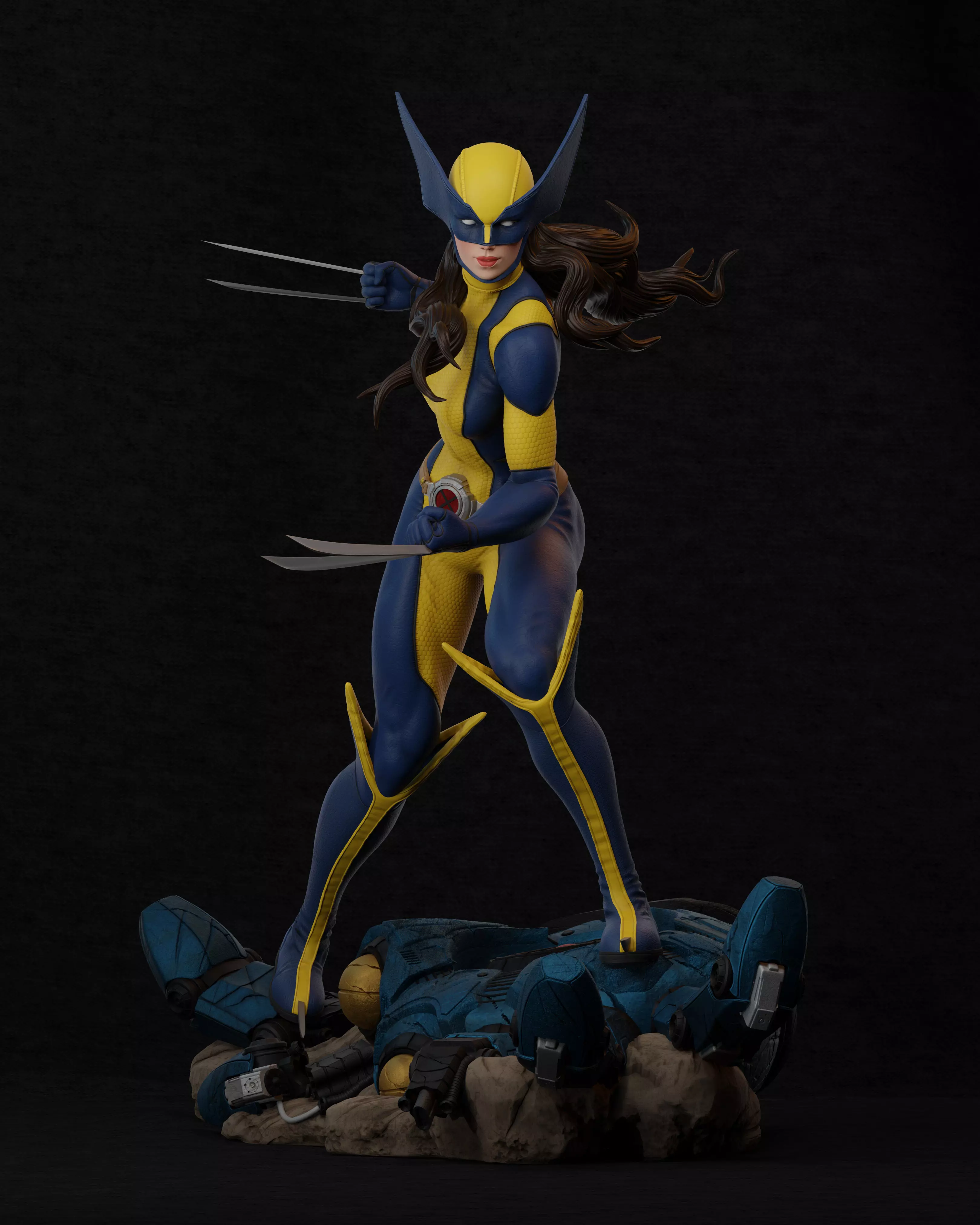 X23 - Collectible Statue 3D print model_0