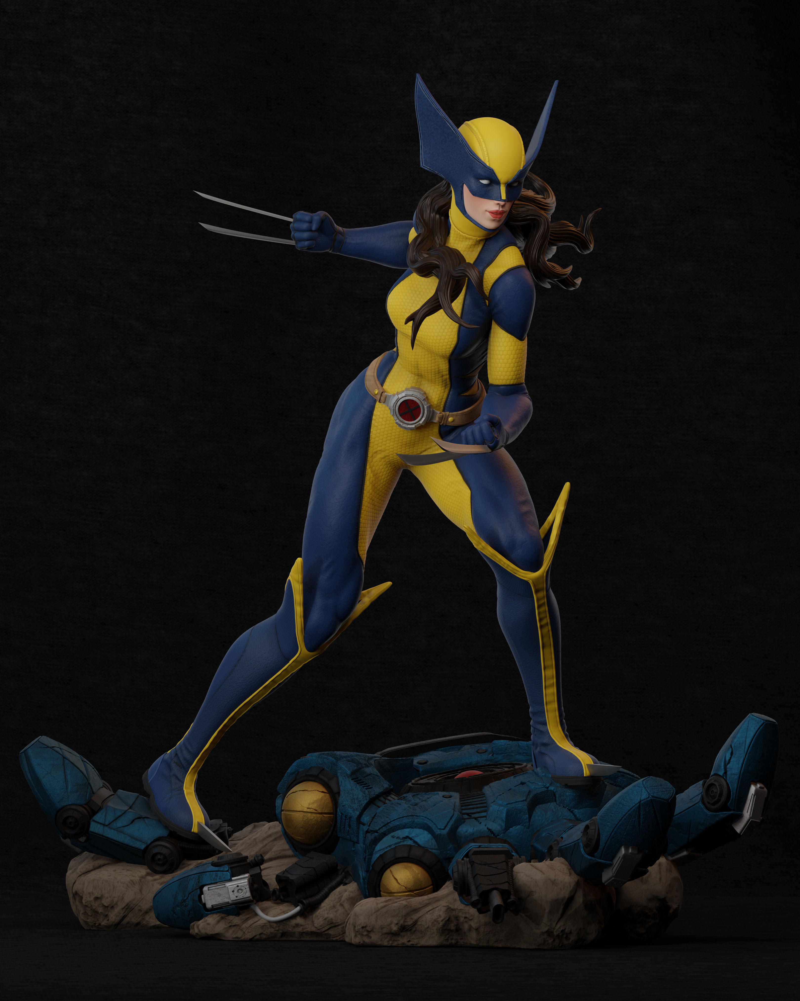 X23 - Collectible Statue 3D print model_2