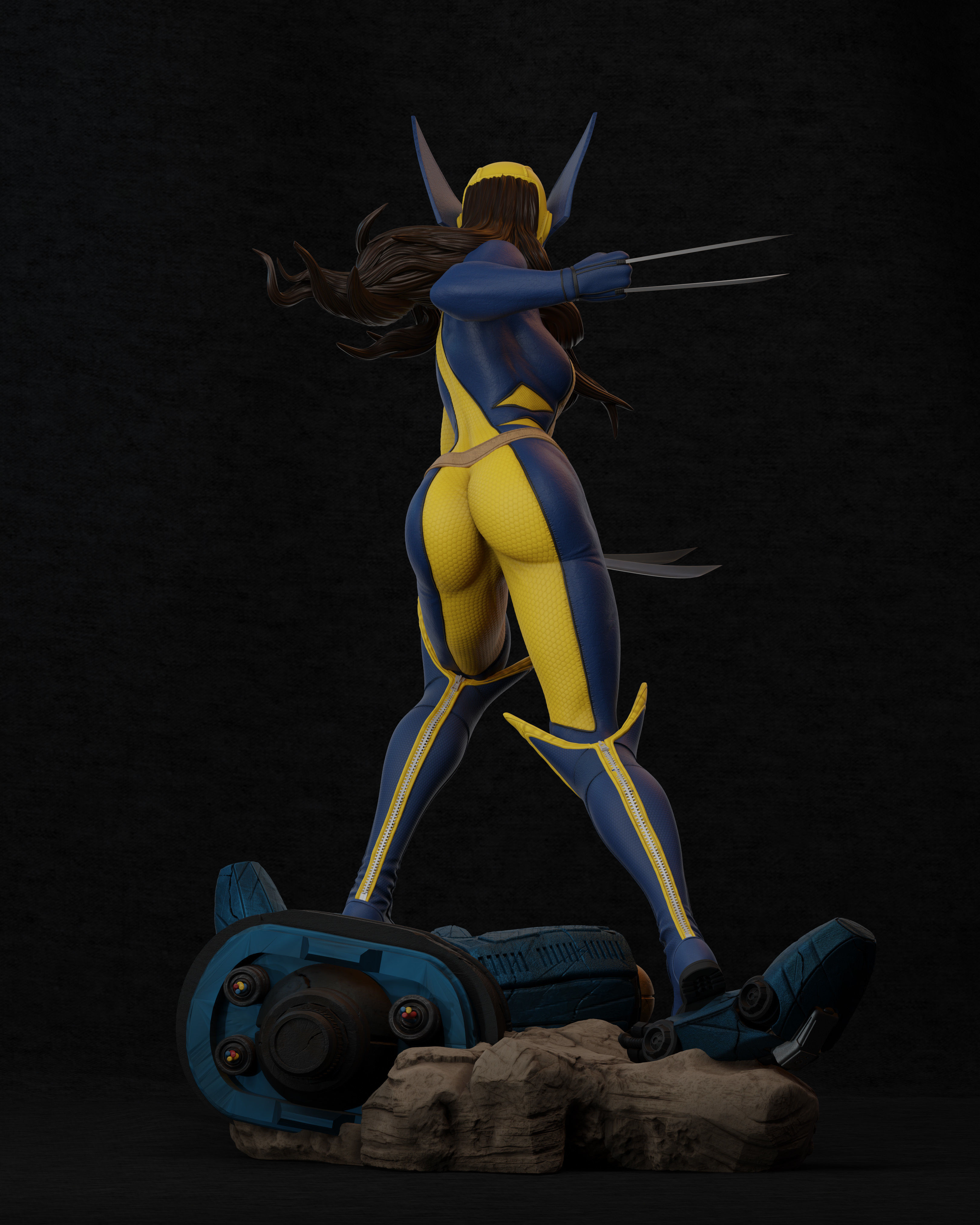 X23 - Collectible Statue 3D print model_3