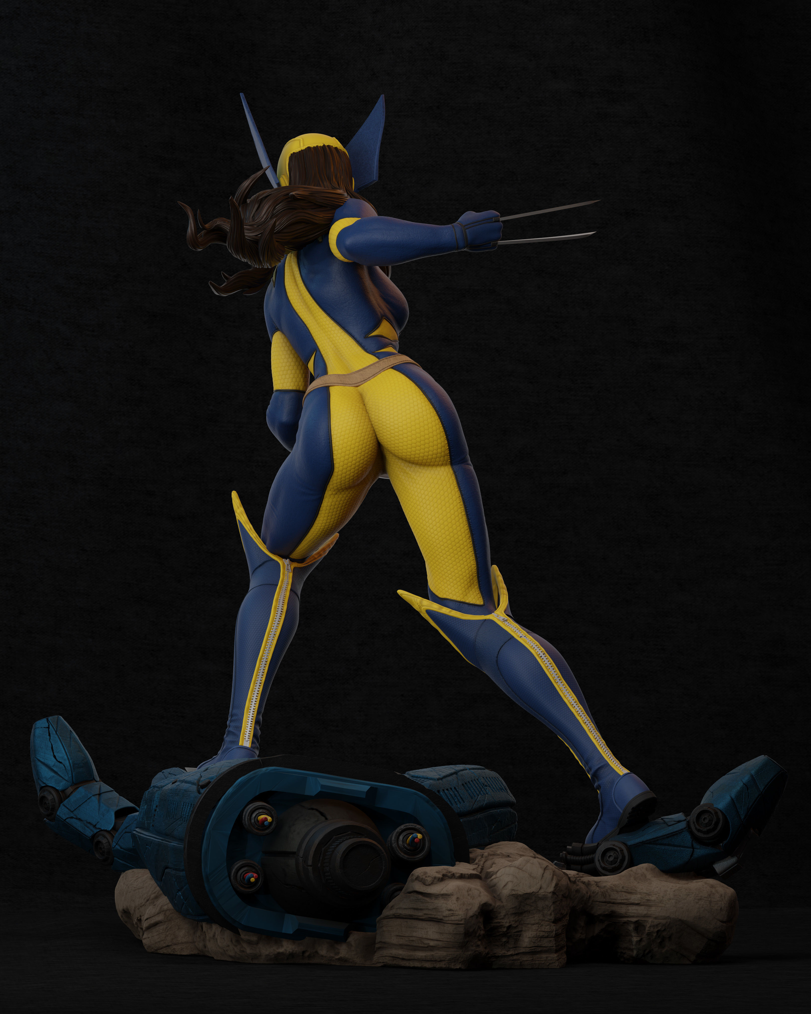 X23 - Collectible Statue 3D print model_4