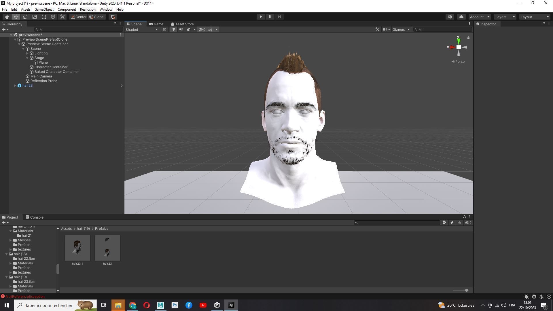 Realistic Fade Hair For Solder Low-poly 3D model_22