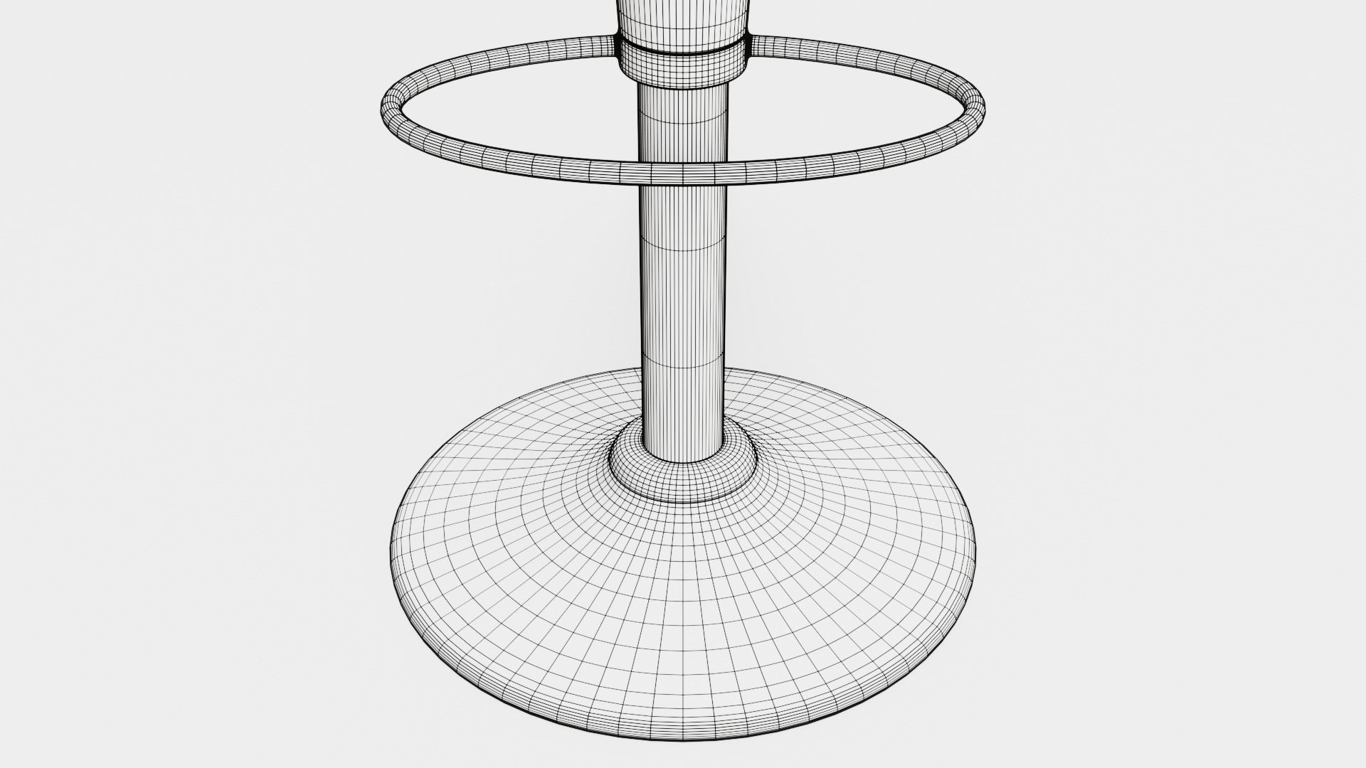 Bombo Stool 01 Low-poly 3D model_8