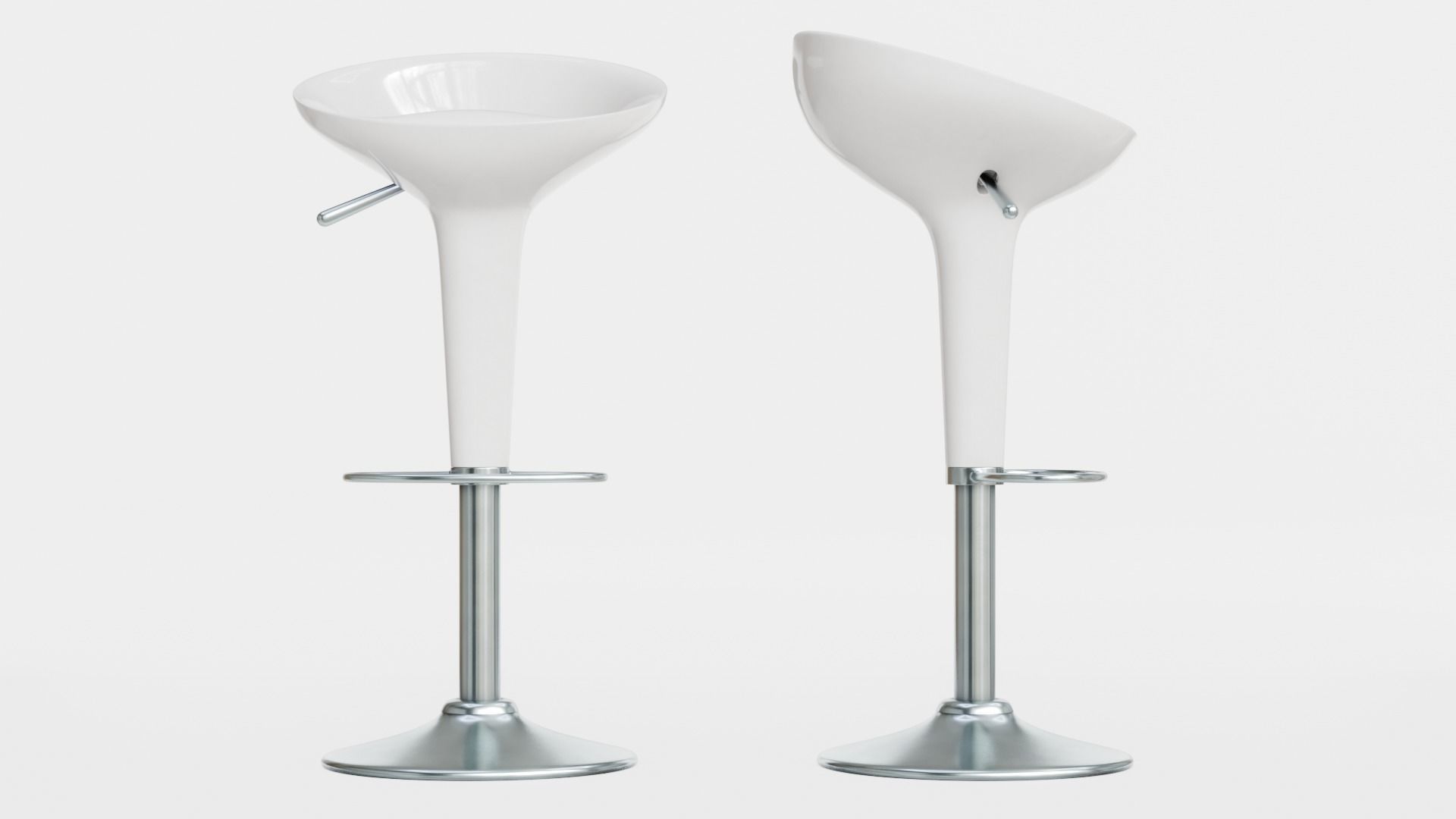 Bombo Stool 01 Low-poly 3D model_4