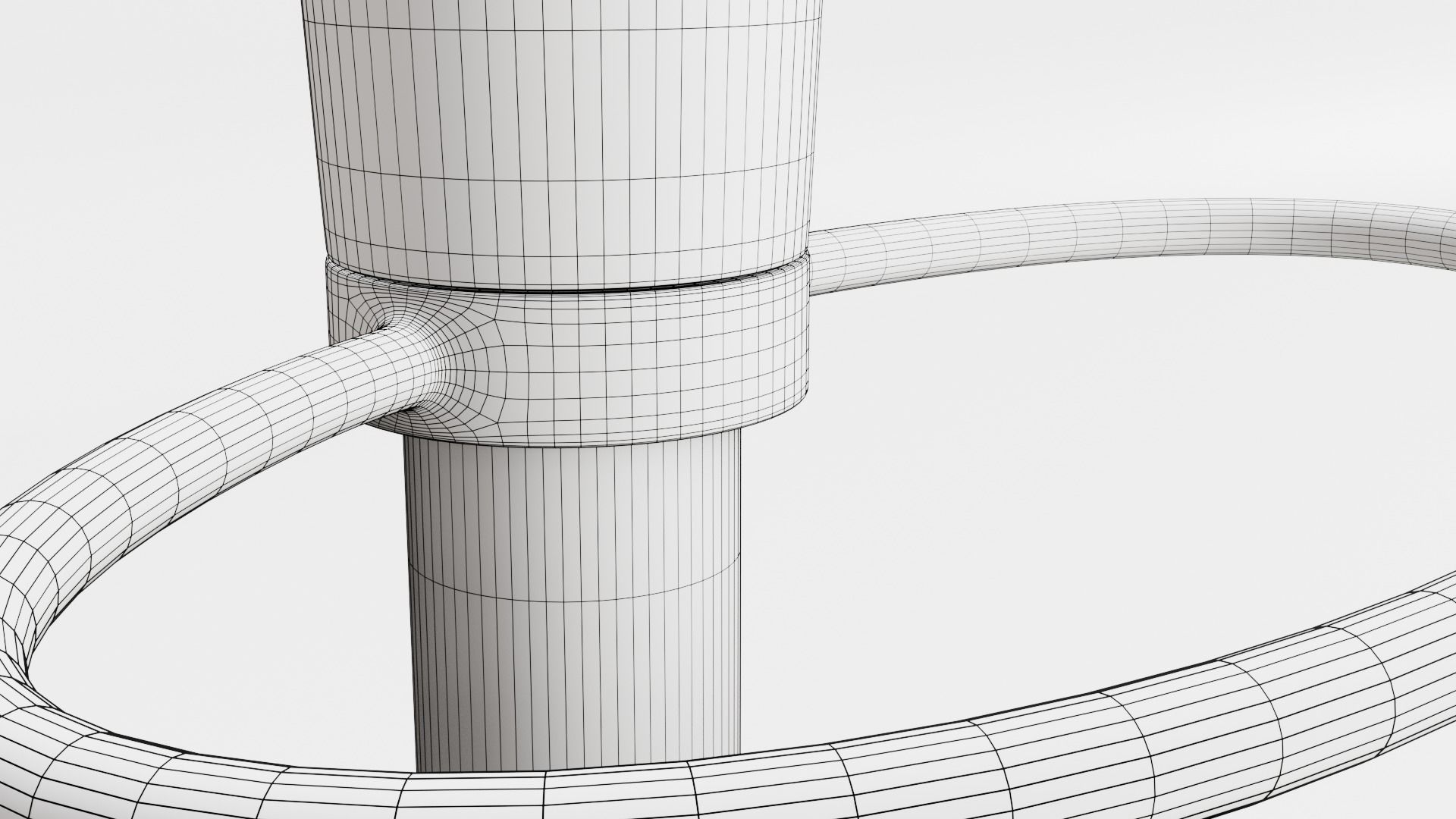 Bombo Stool 01 Low-poly 3D model_9