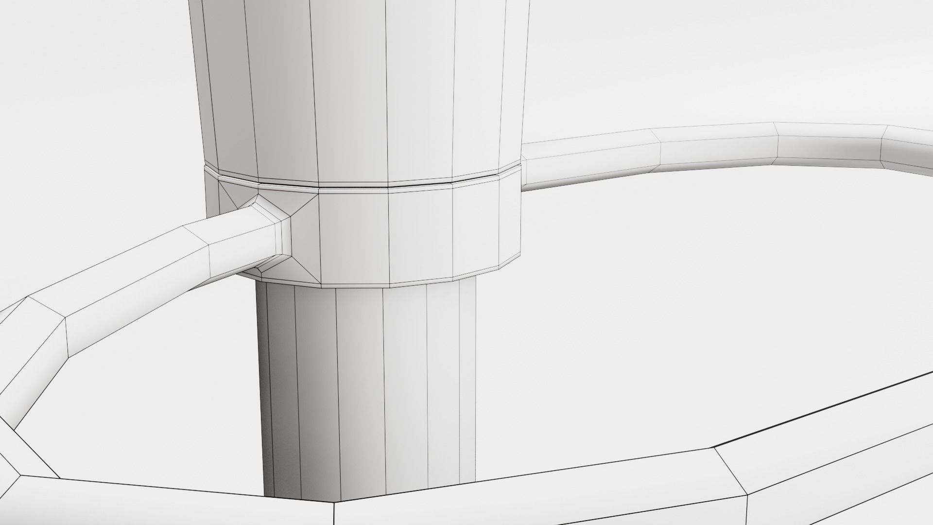 Bombo Stool 01 Low-poly 3D model_15