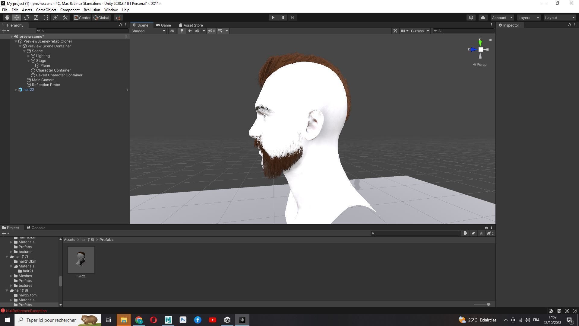 Realistic Viking Male Hair Style - Gunslinger Beard Low-poly 3D model_25