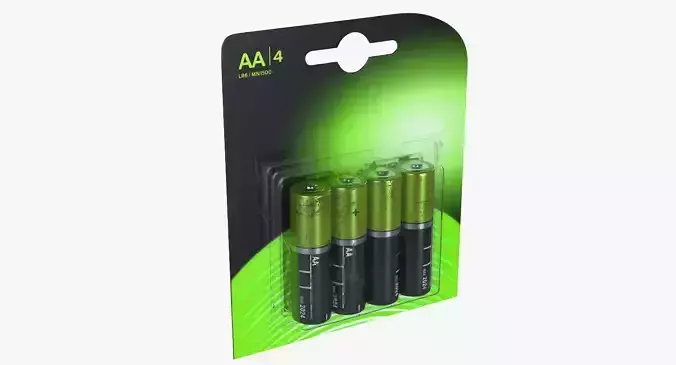 AA 4-Batteries Package